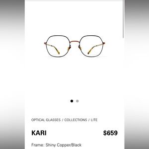 Brand New Mykita Glasses. Never been worn. Originally $670.